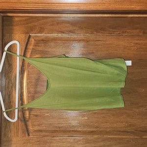 Olive Green V-neck Tank Jcrew